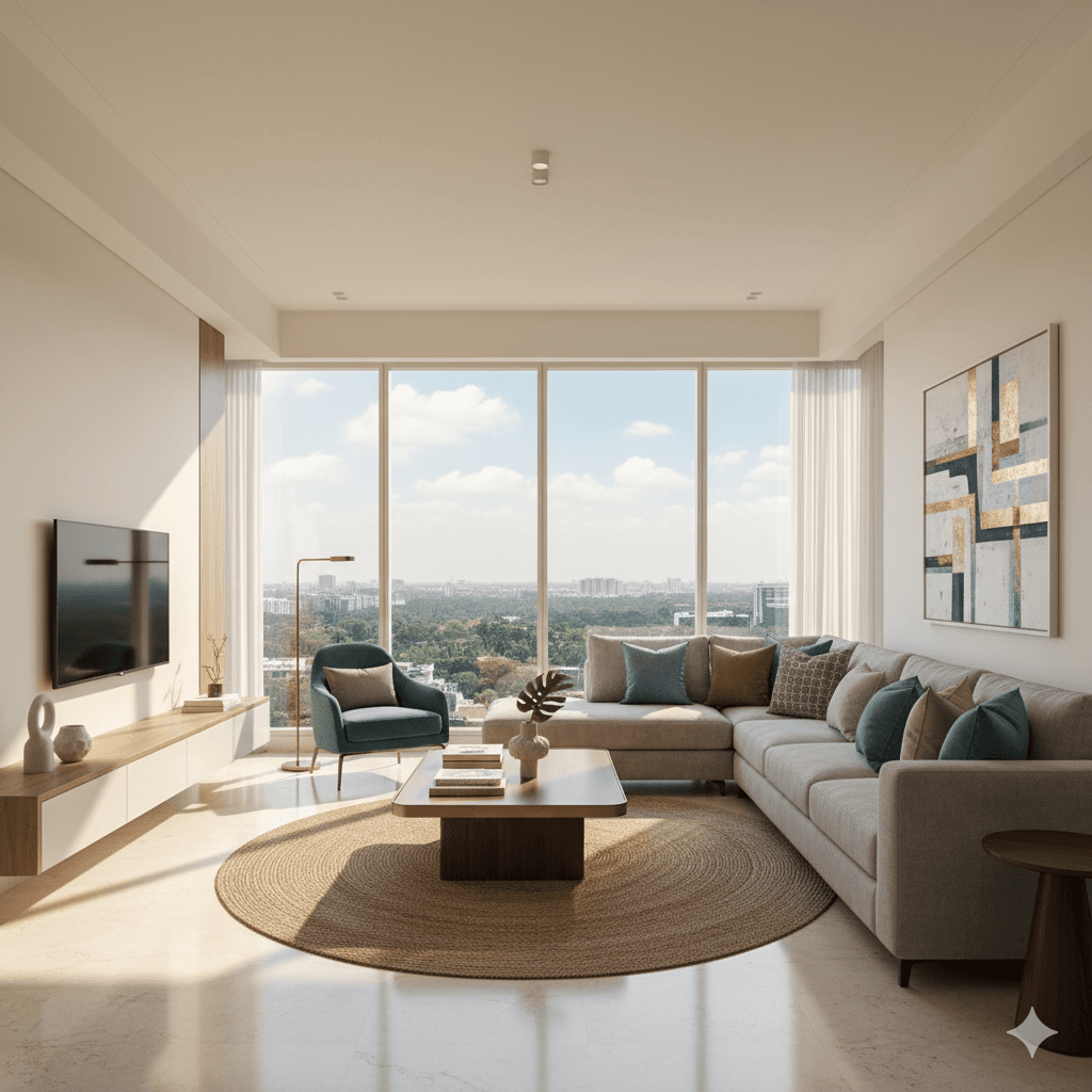 Modern gym with treadmills and equipment